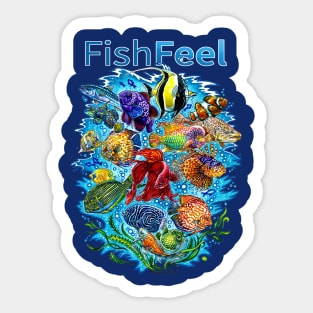 Fish Feel merchandise Sticker